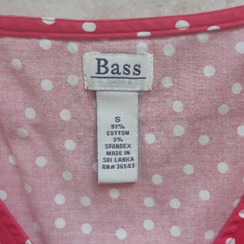 *Host Pick*Bass dark pink polka dot top - Picture 3 of 8